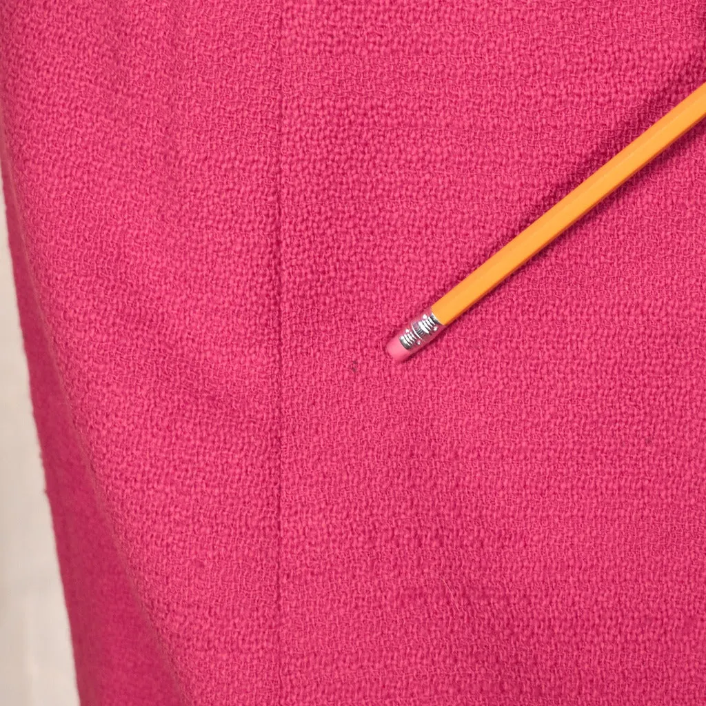 1960s Raspberry Wool Skirt Suit