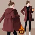 2024 New Loose Ladies Cropped Jacket Winter Woman Parka Overcoat Korean Fashion Female Ultra Light Warm Coat