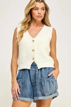 ALL SEASONS CHUNKY CASUAL SWEATER VEST