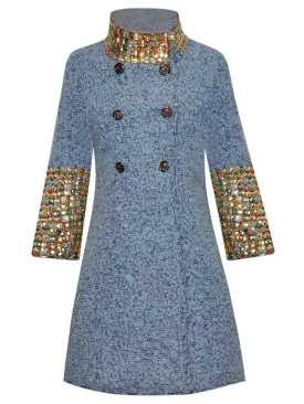 Beaded Trench Coat