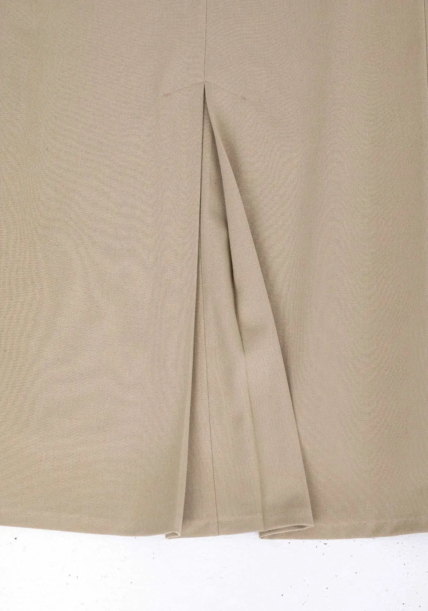 Beige Maxi Back Slitted Pencil Skirt - G-Line