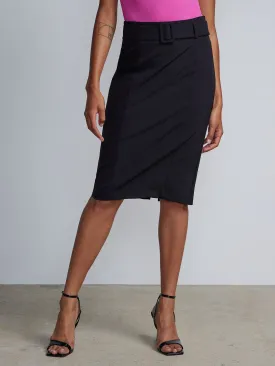 Belted Pencil Skirt