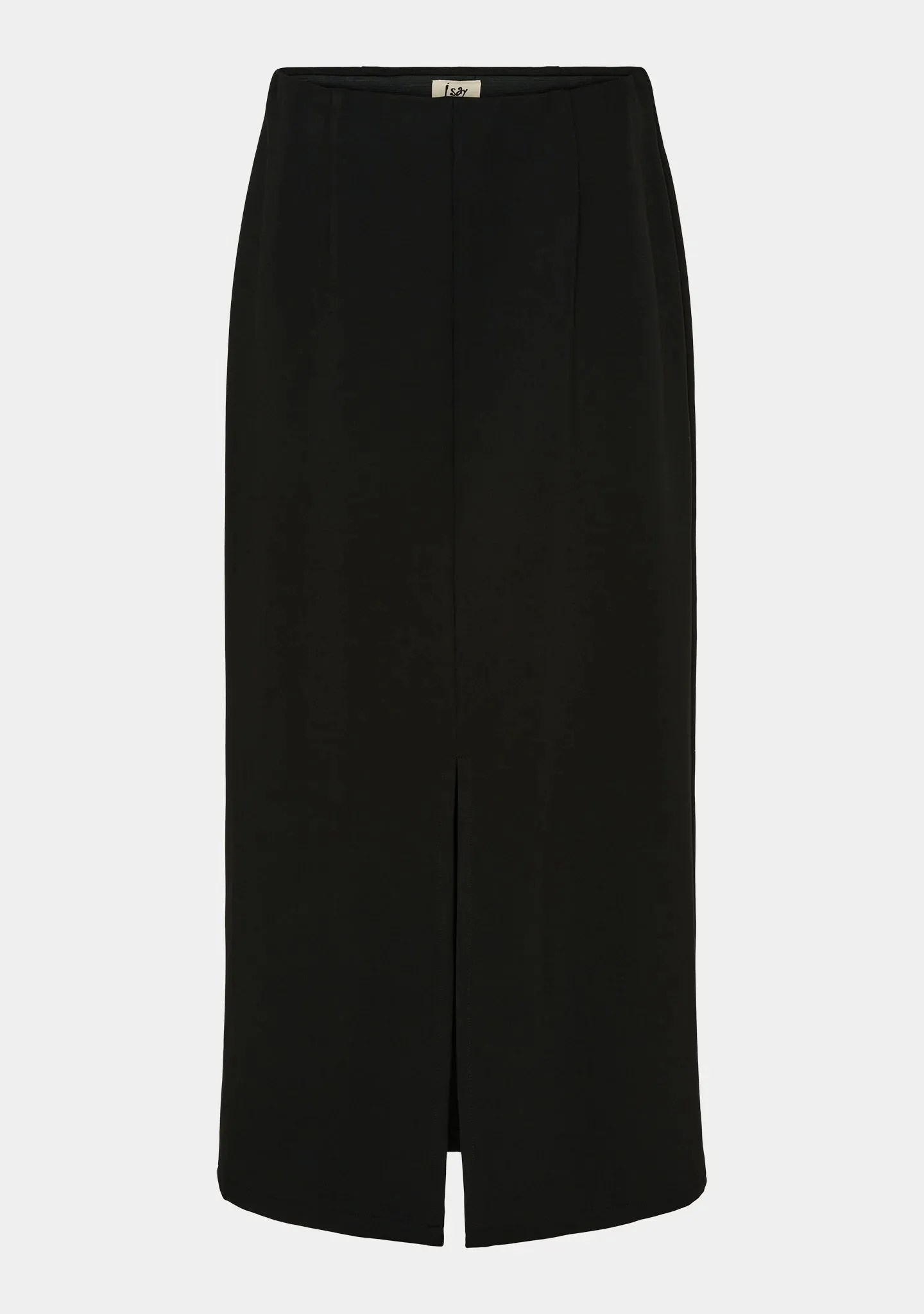 Black midi pencil Warm Jersey skirt