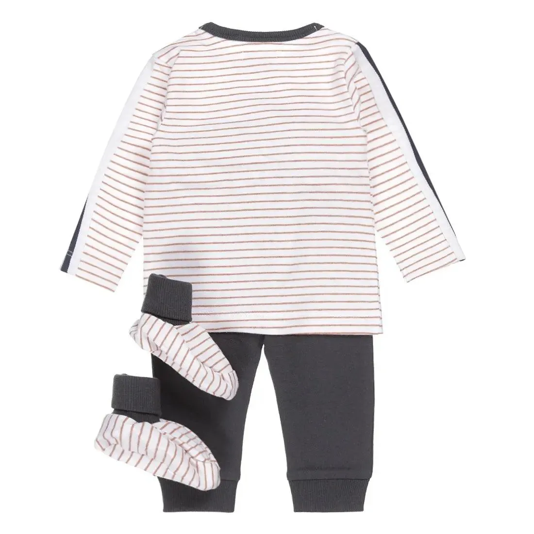 Boys Baby Set Longsleeve With Jogging Pants and Slippers | Dirkje