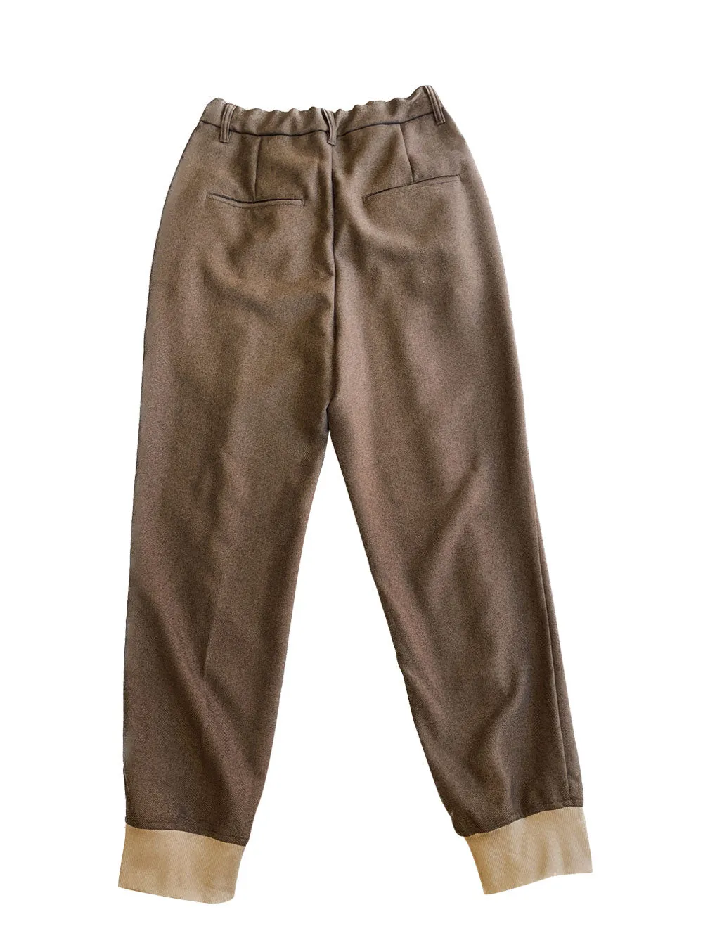 Brown Straight Jogging Pants