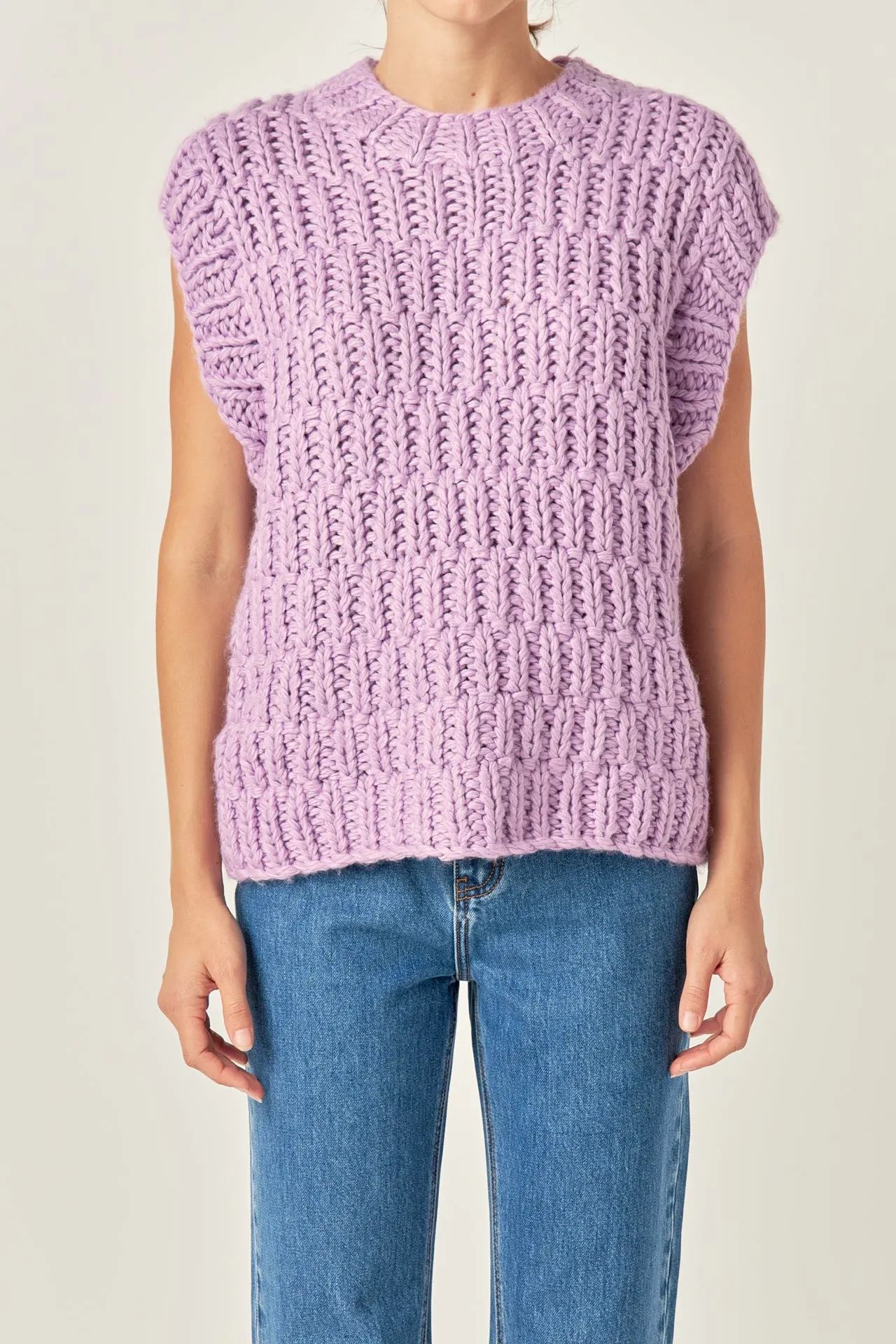 Chunky Knit Sweater Vest