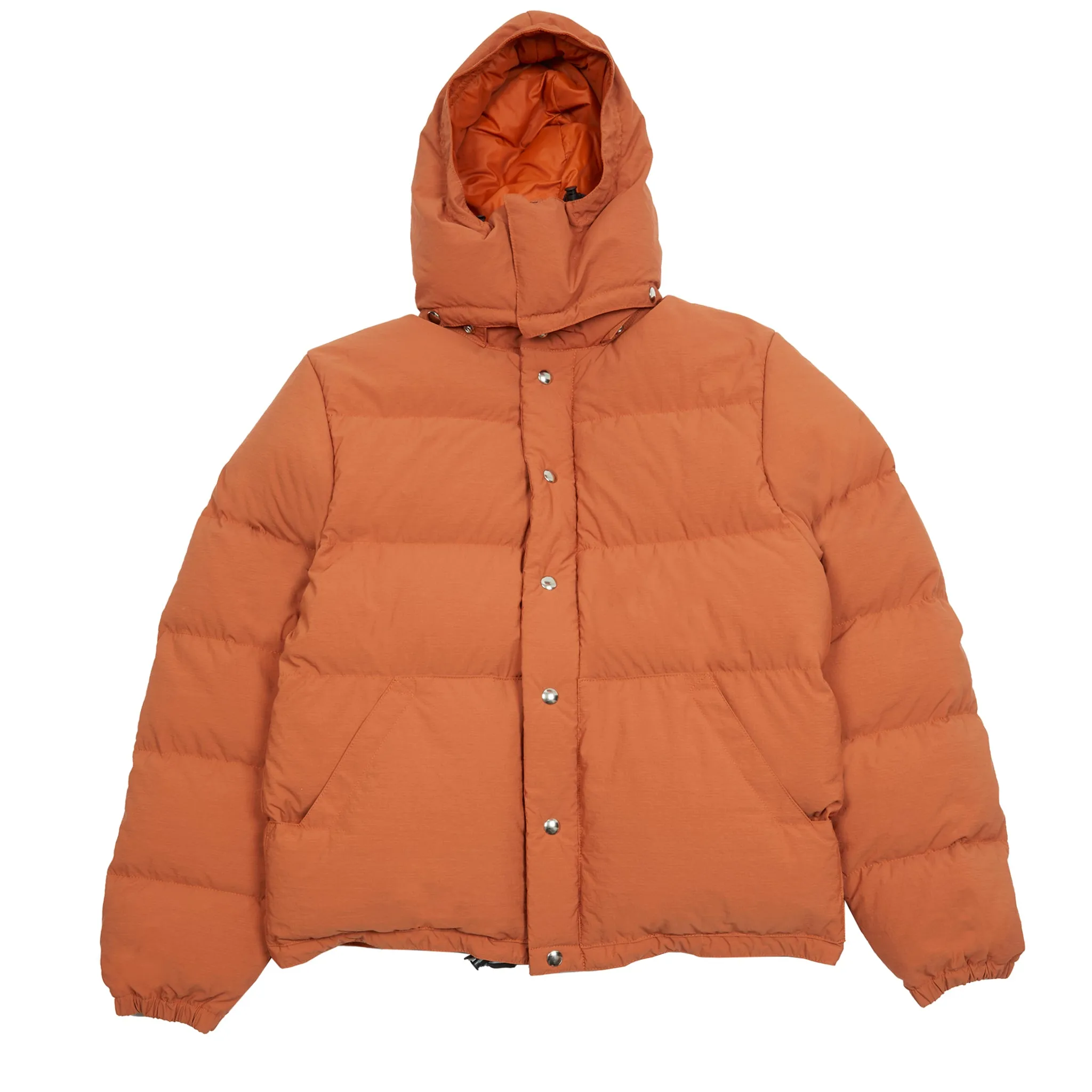 Crescent Down Works Ripstop Down Sweater in Rust / Orange