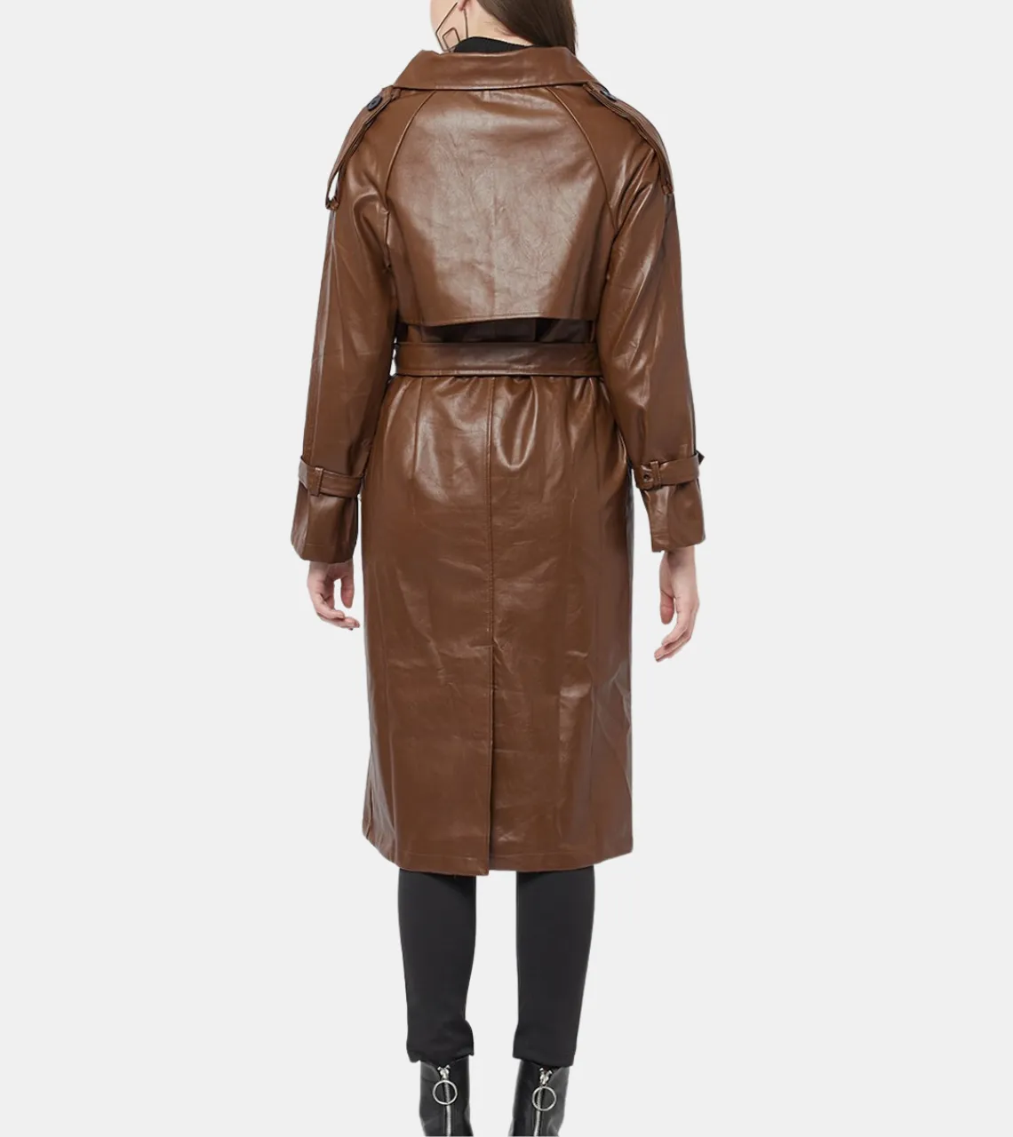 Eastlyn Women's Brown Trench Coat