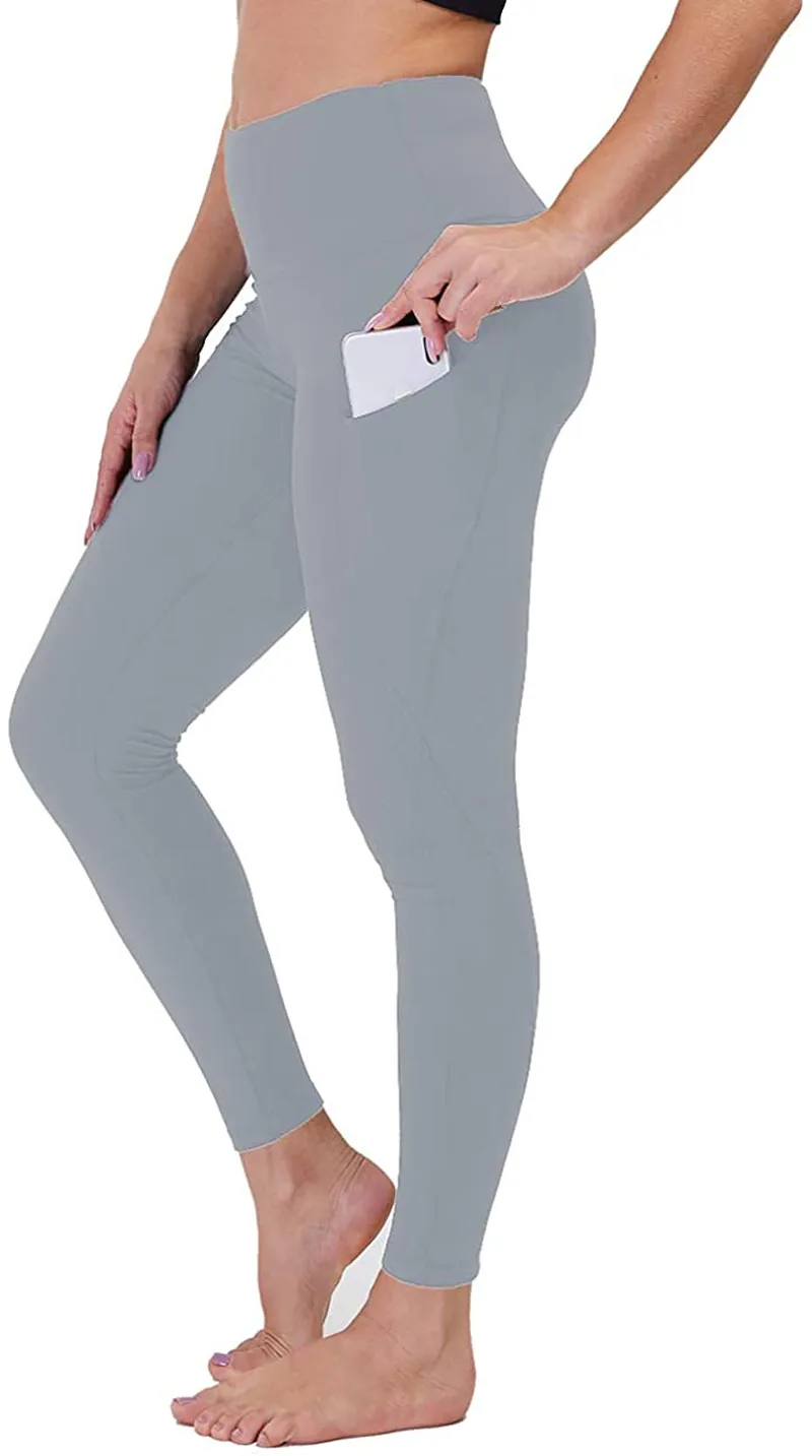 GAYHAY High Waist Yoga Pants with Pockets for Women - Soft Tummy Control 4 Way Stretch Capri Leggings for Workout Running