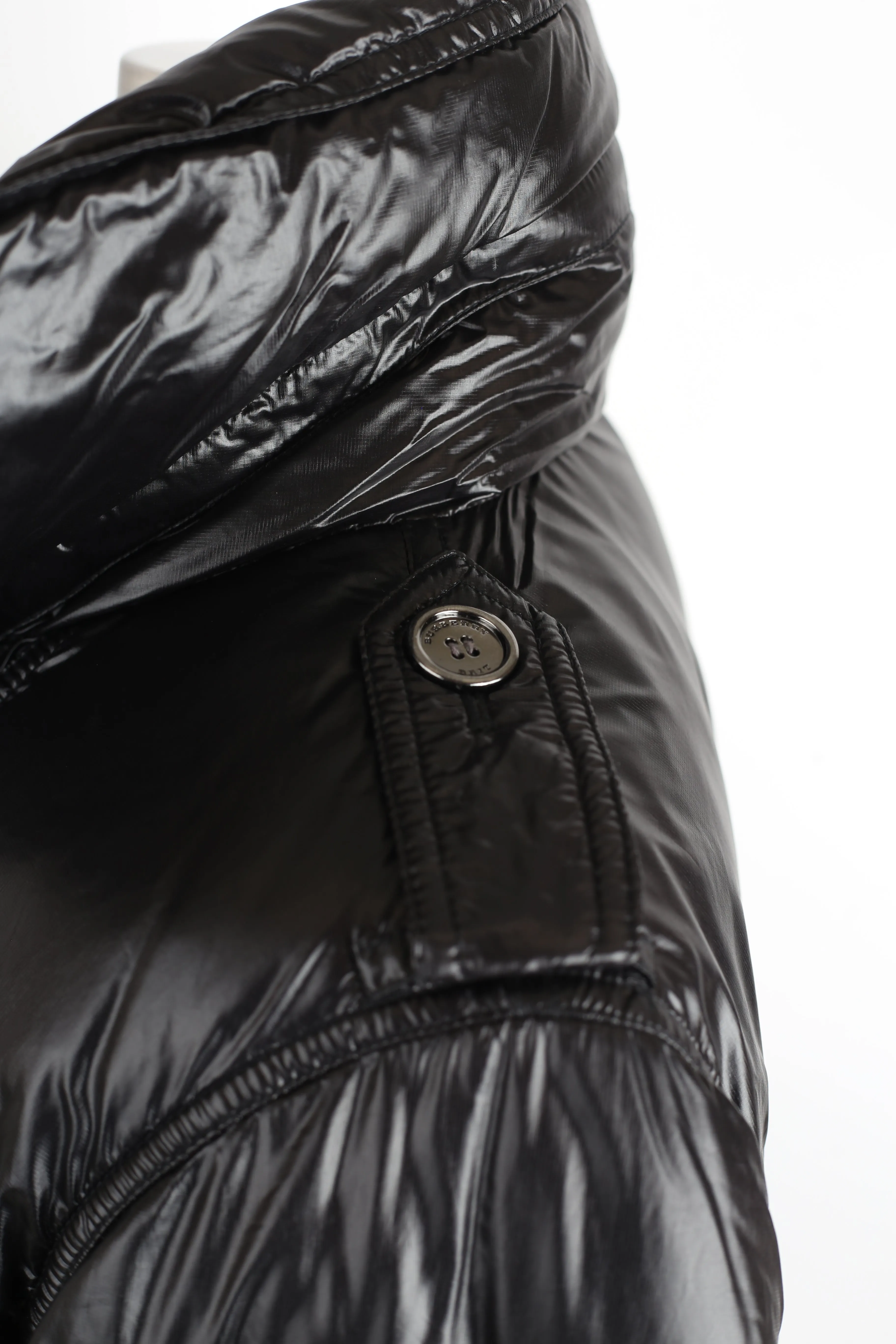 Glossy Down Parka Coat