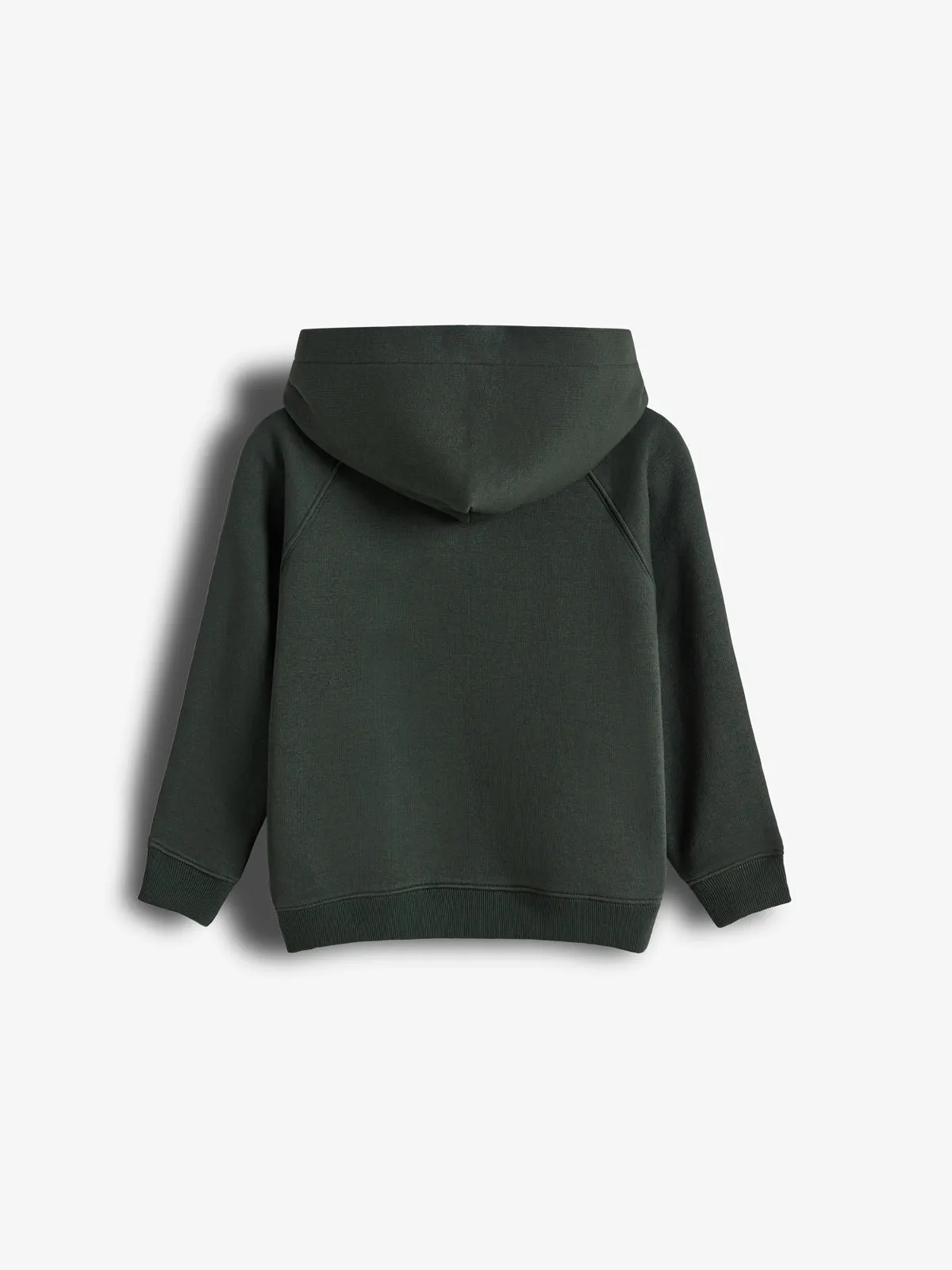 Hoodie w. Kangaroo Pocket - Kids - Dark Green