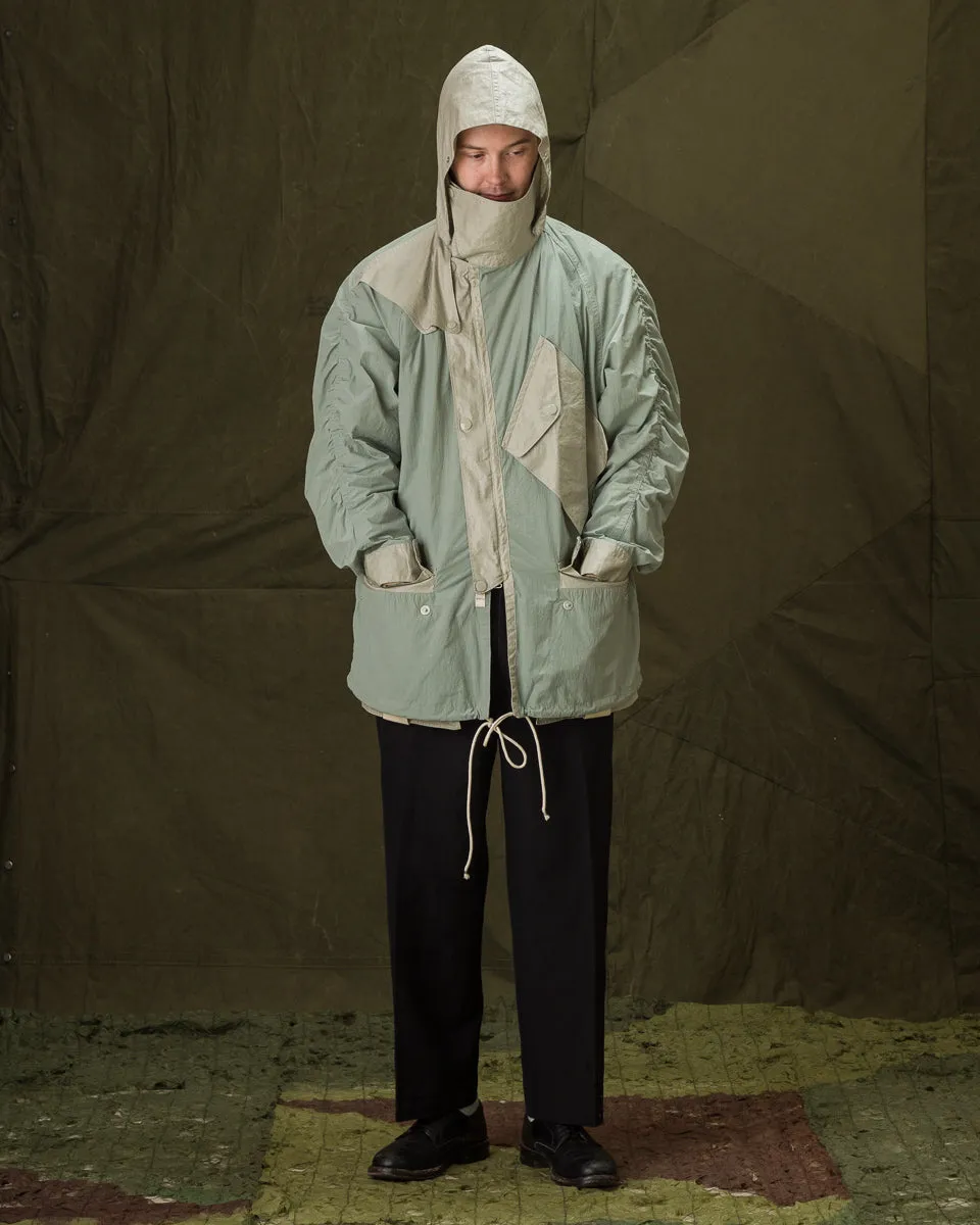 Hybrid Parka - Aqua Japanese Shrunk Nylon