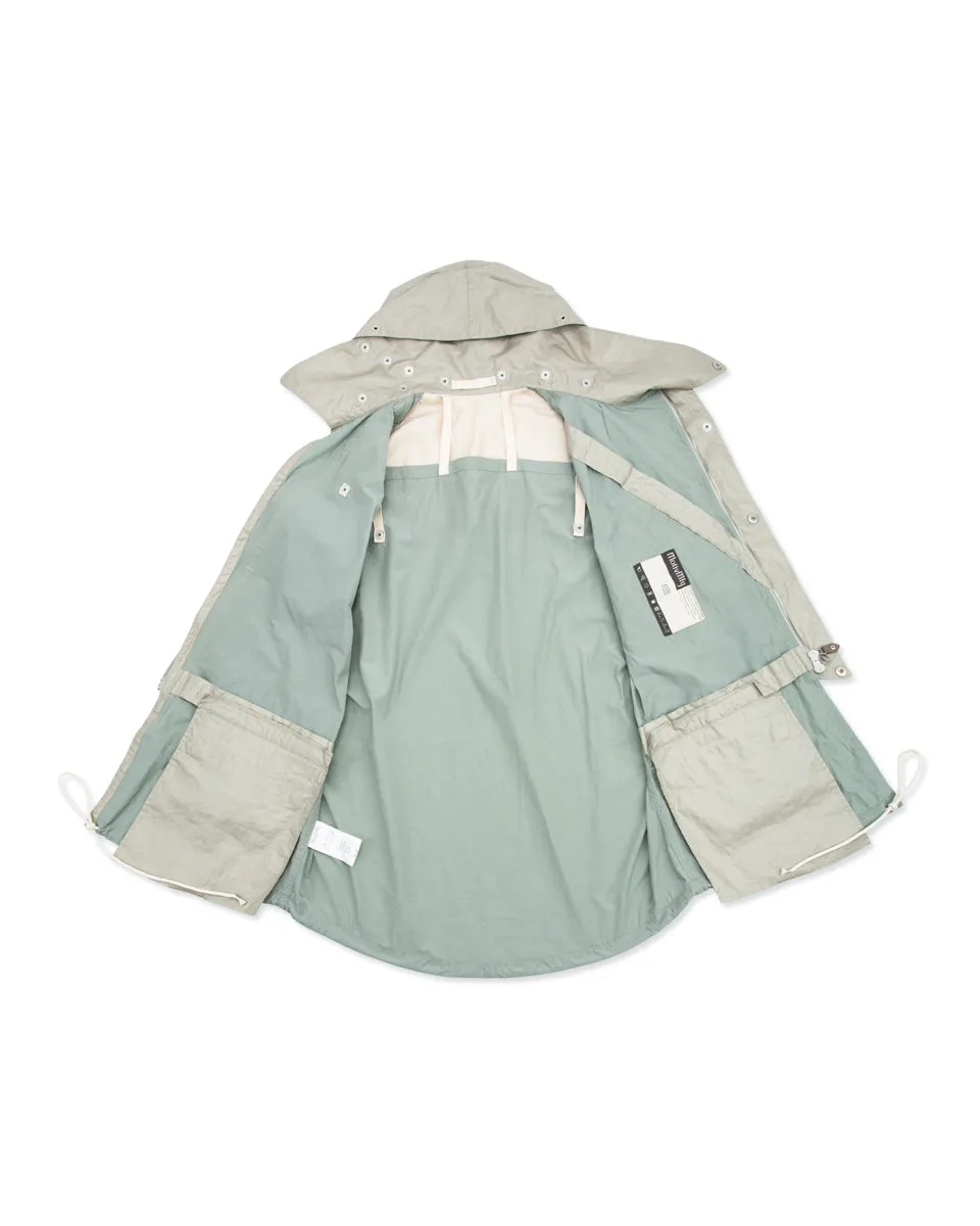 Hybrid Parka - Aqua Japanese Shrunk Nylon