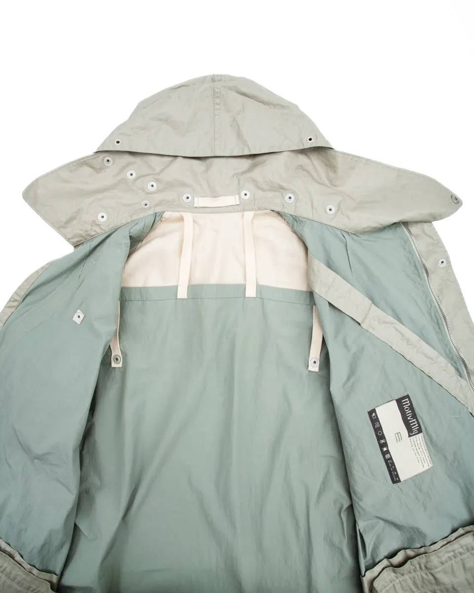 Hybrid Parka - Aqua Japanese Shrunk Nylon