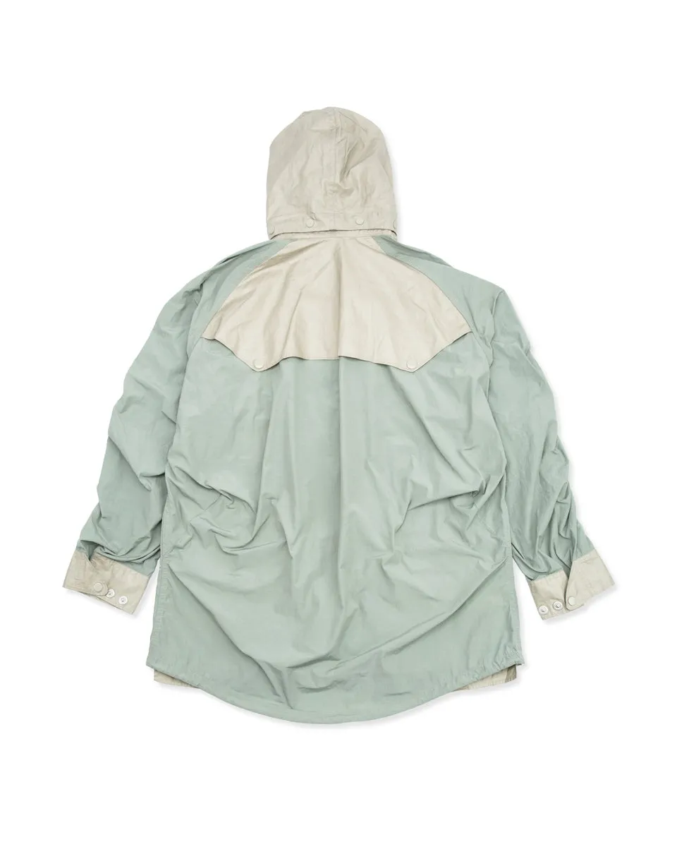 Hybrid Parka - Aqua Japanese Shrunk Nylon