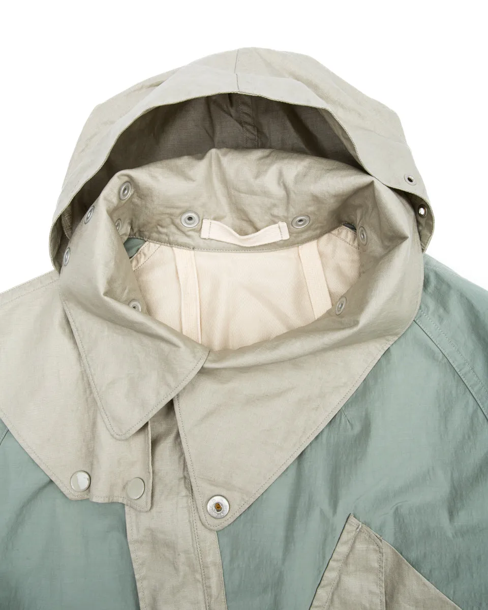 Hybrid Parka - Aqua Japanese Shrunk Nylon