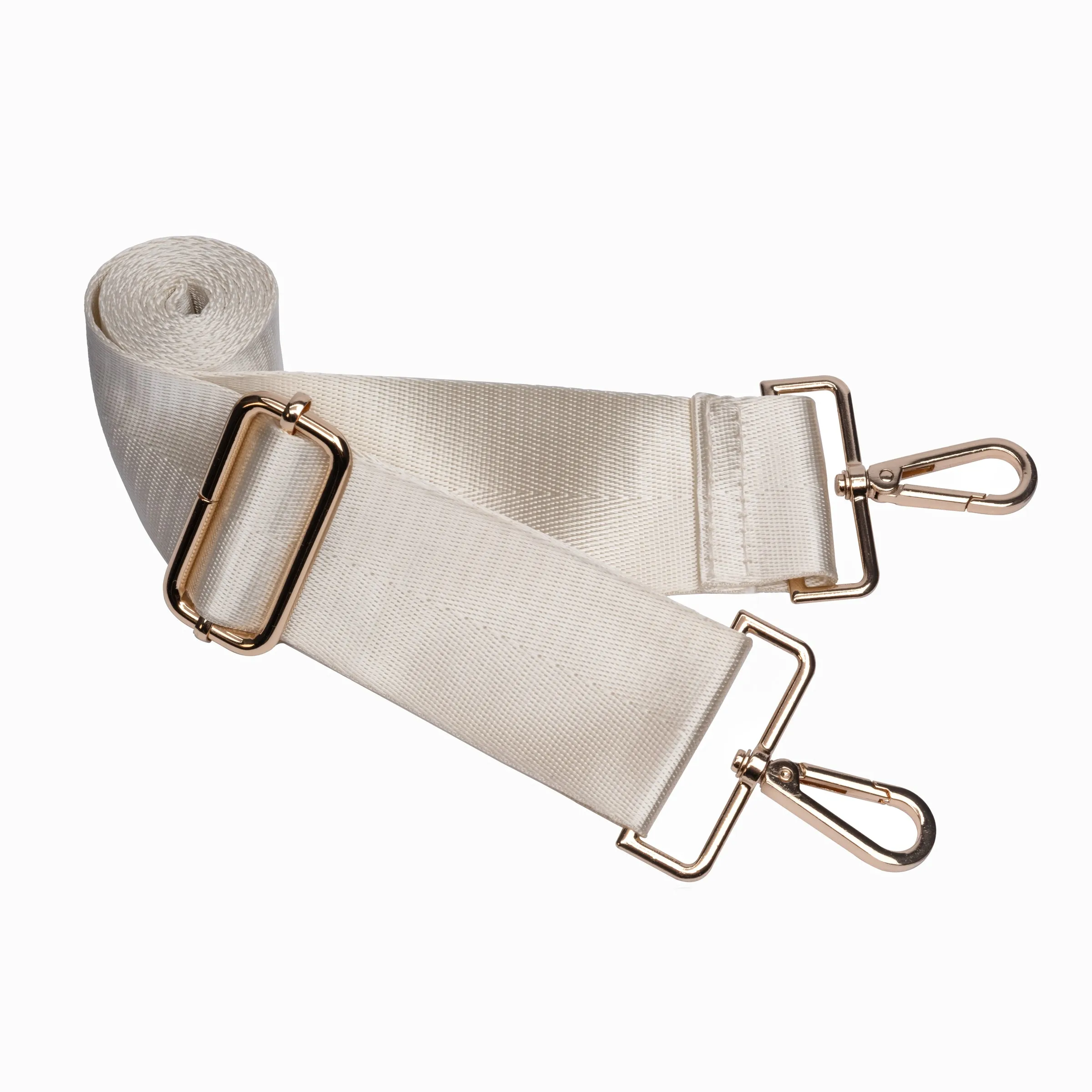 Ivory Glossy HydroBag® with Solid Matching Strap