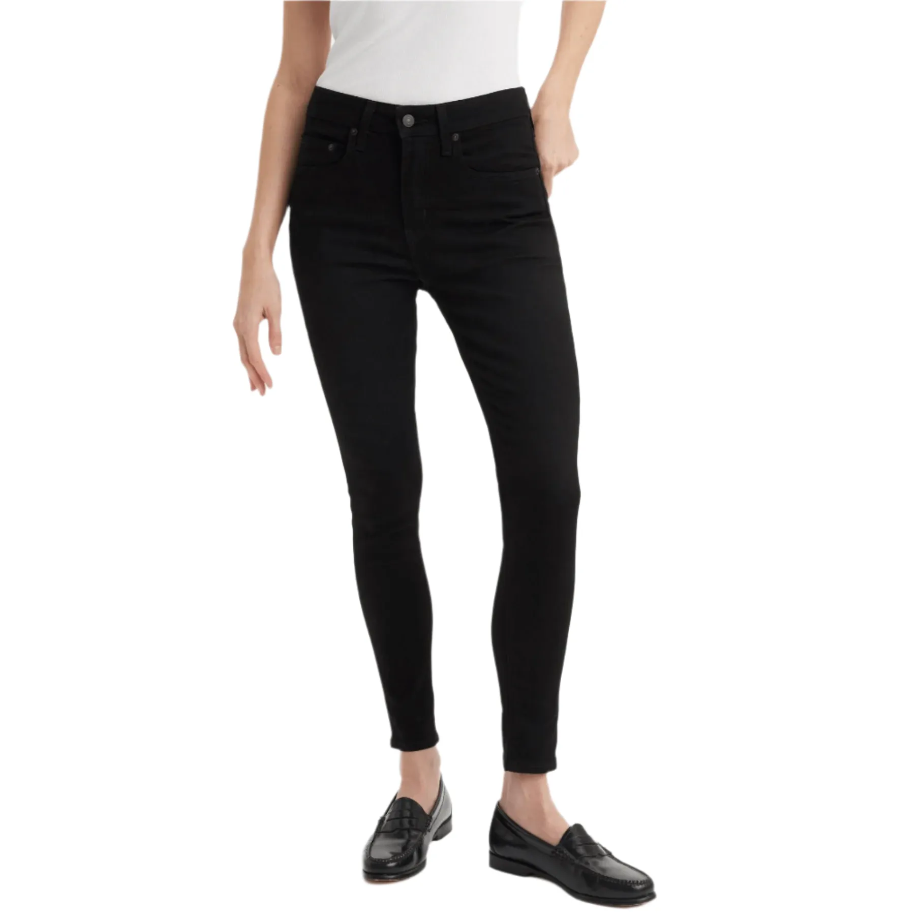 Levi's 721 High Rise Skinny Jeans in Black