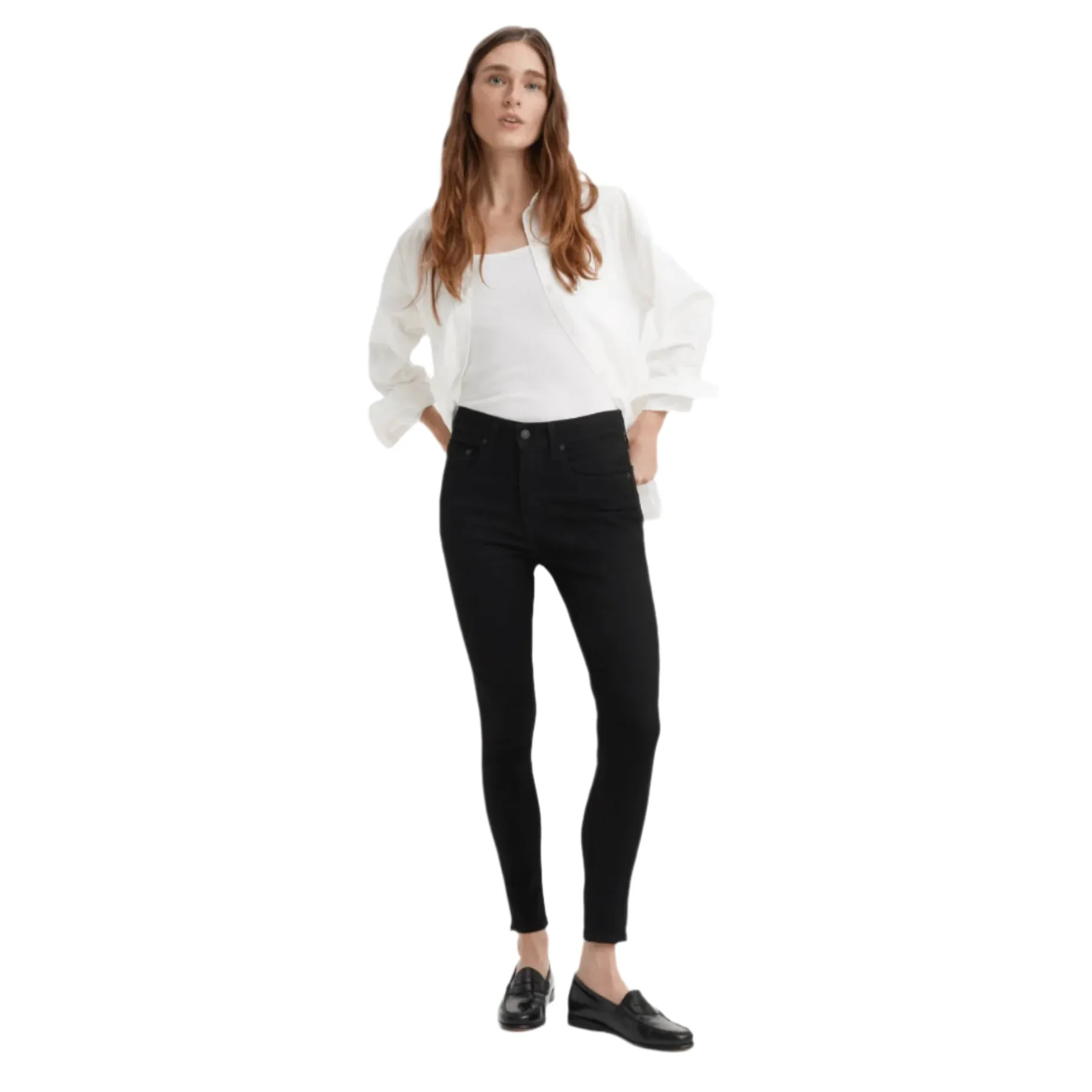 Levi's 721 High Rise Skinny Jeans in Black