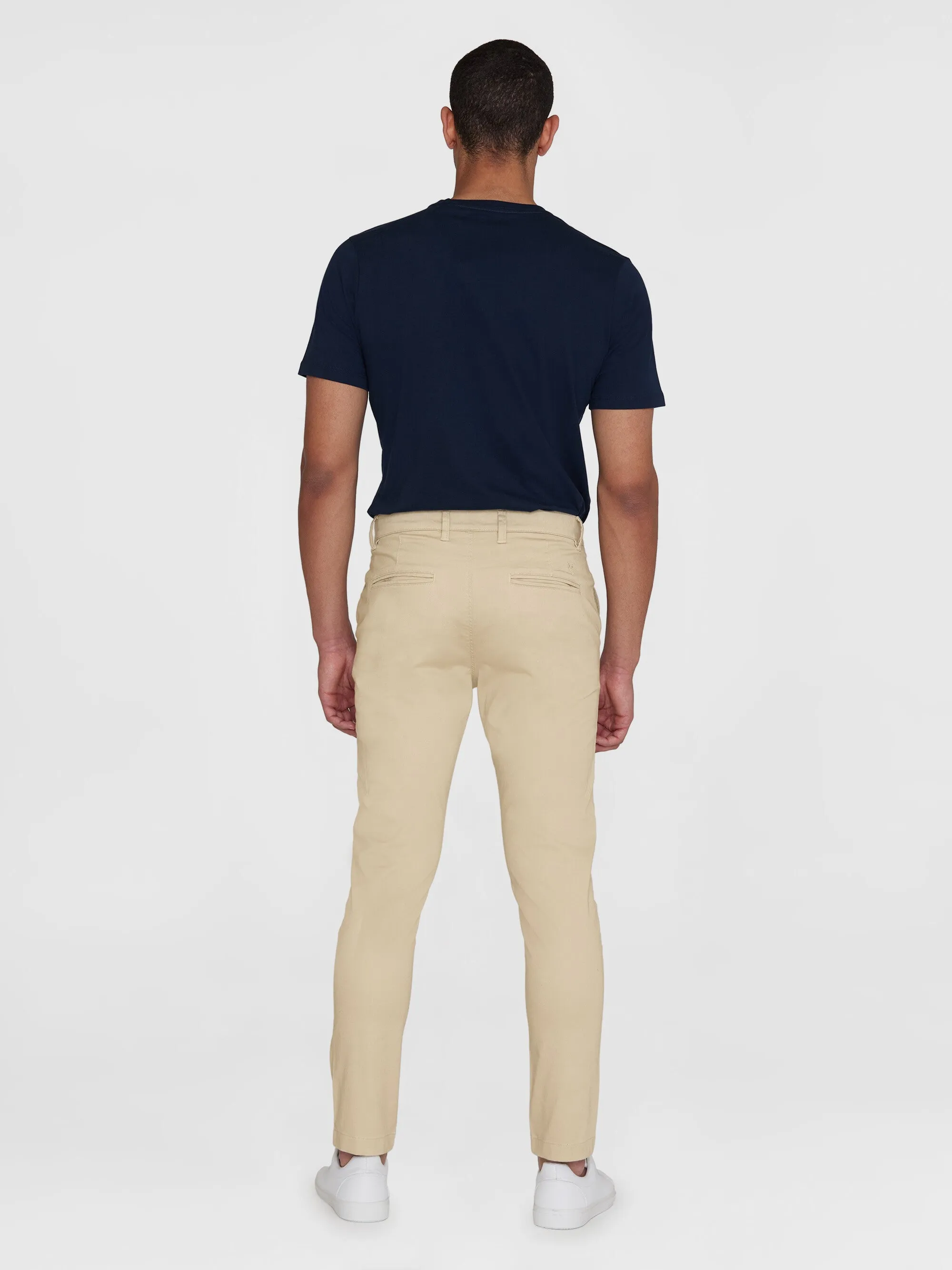 LUCA slim twill chino pants - Light feather gray