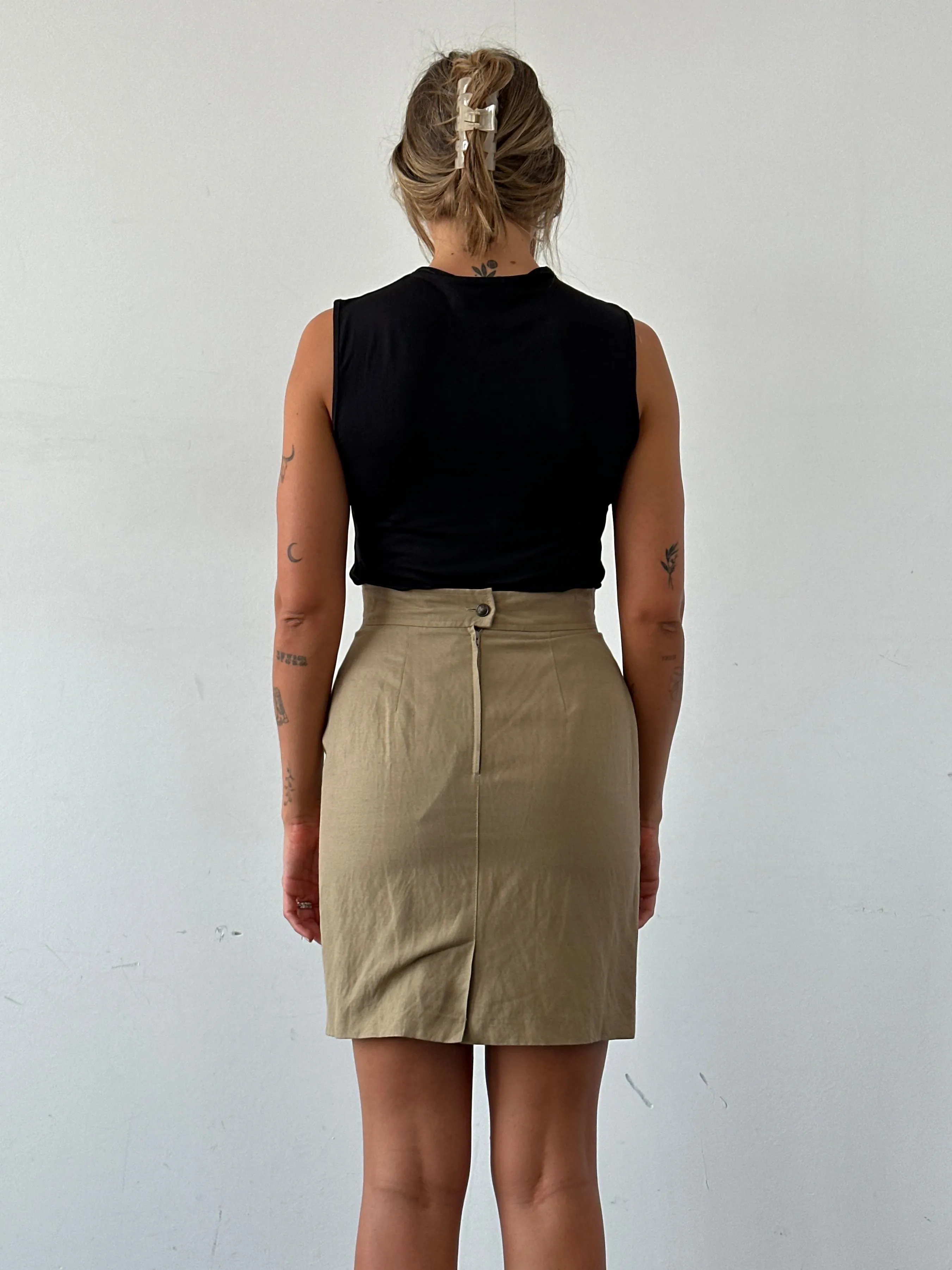 Marella Linen Mini Skirt - W26