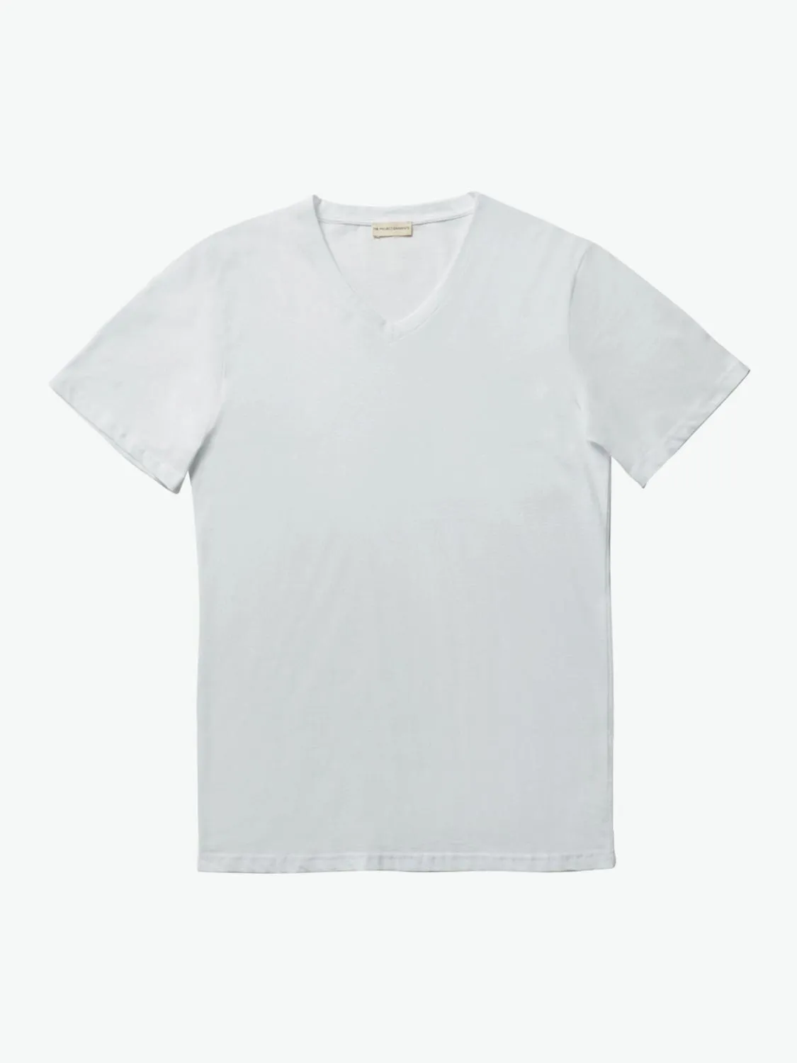 Modal Blend V-neck T-shirt White