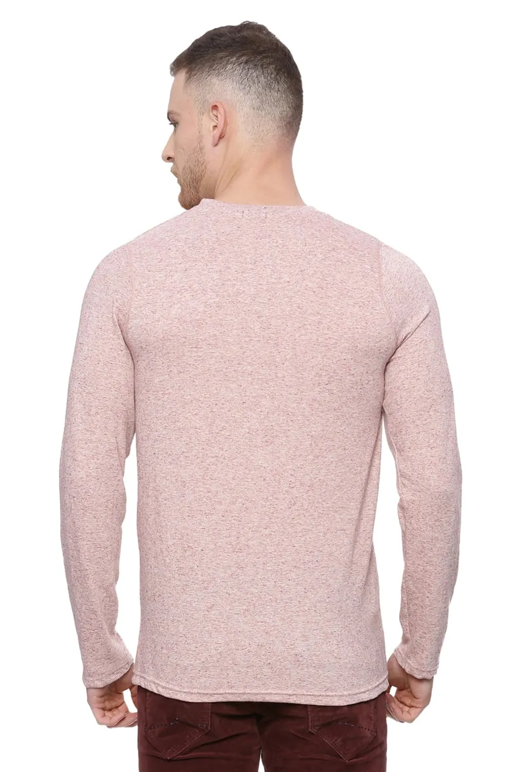 Muscle Fit Henley Long Sleeve T Shirt