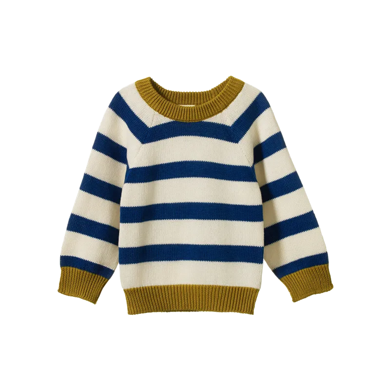 Nature Baby - Billy Jumper - Marine Blue Stripe