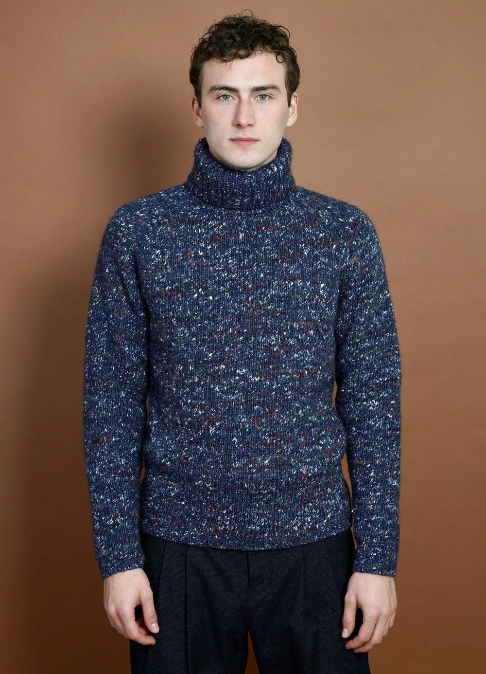 NICK | Chunky Knitted Sweater | Bluetweed