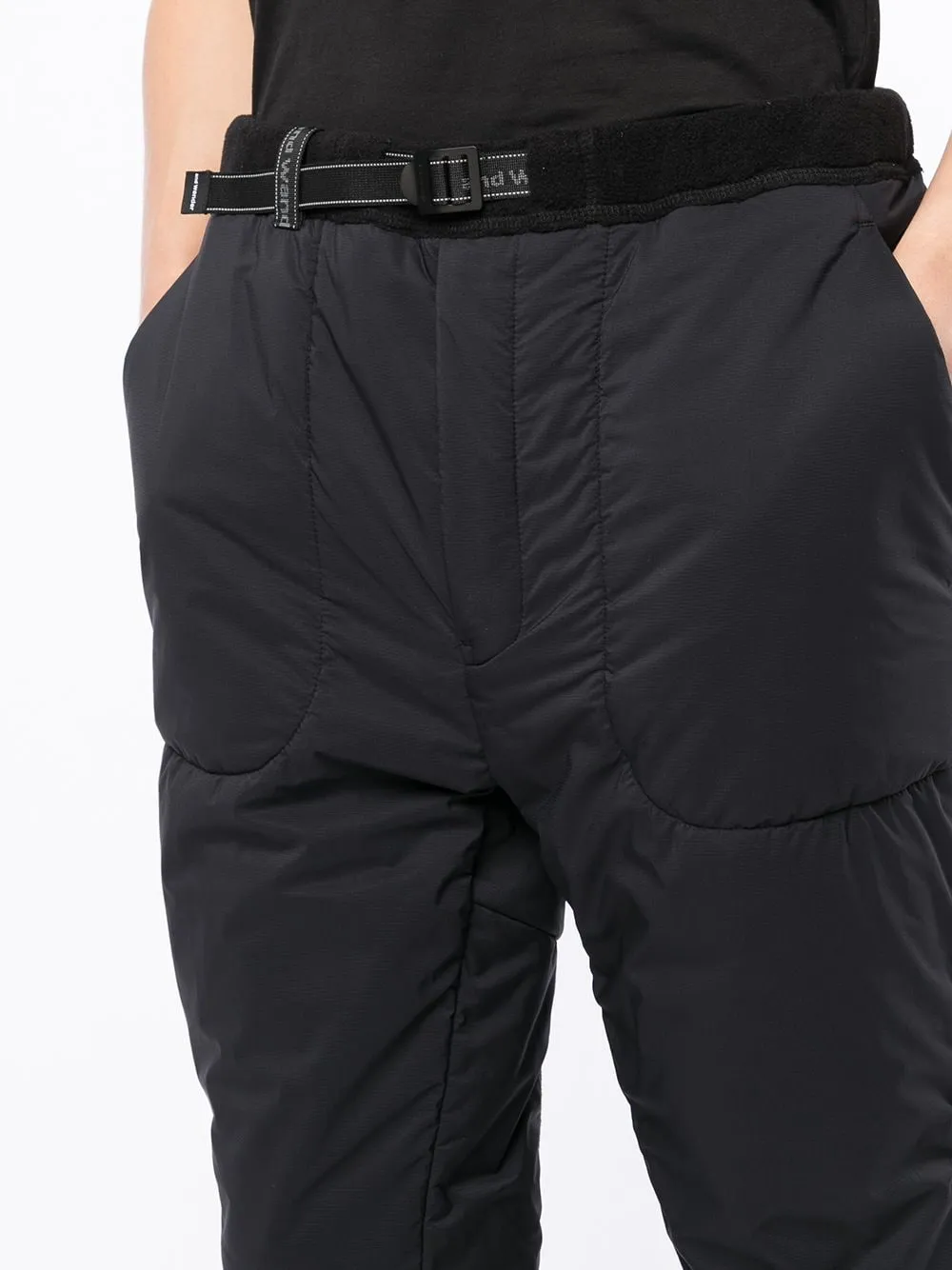 Panelled Buckled Straight-Leg Trousers