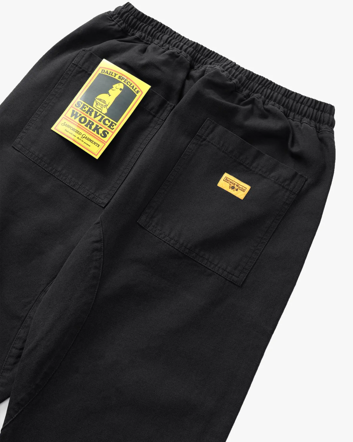 Service Works Classic Canvas Chef Pant - Black