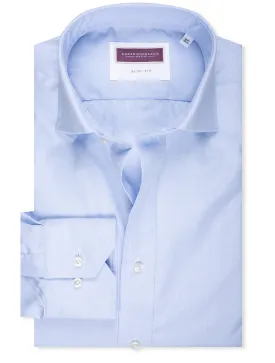 Slim Fit T.Mason Plain Slim Fit Shirt Blue