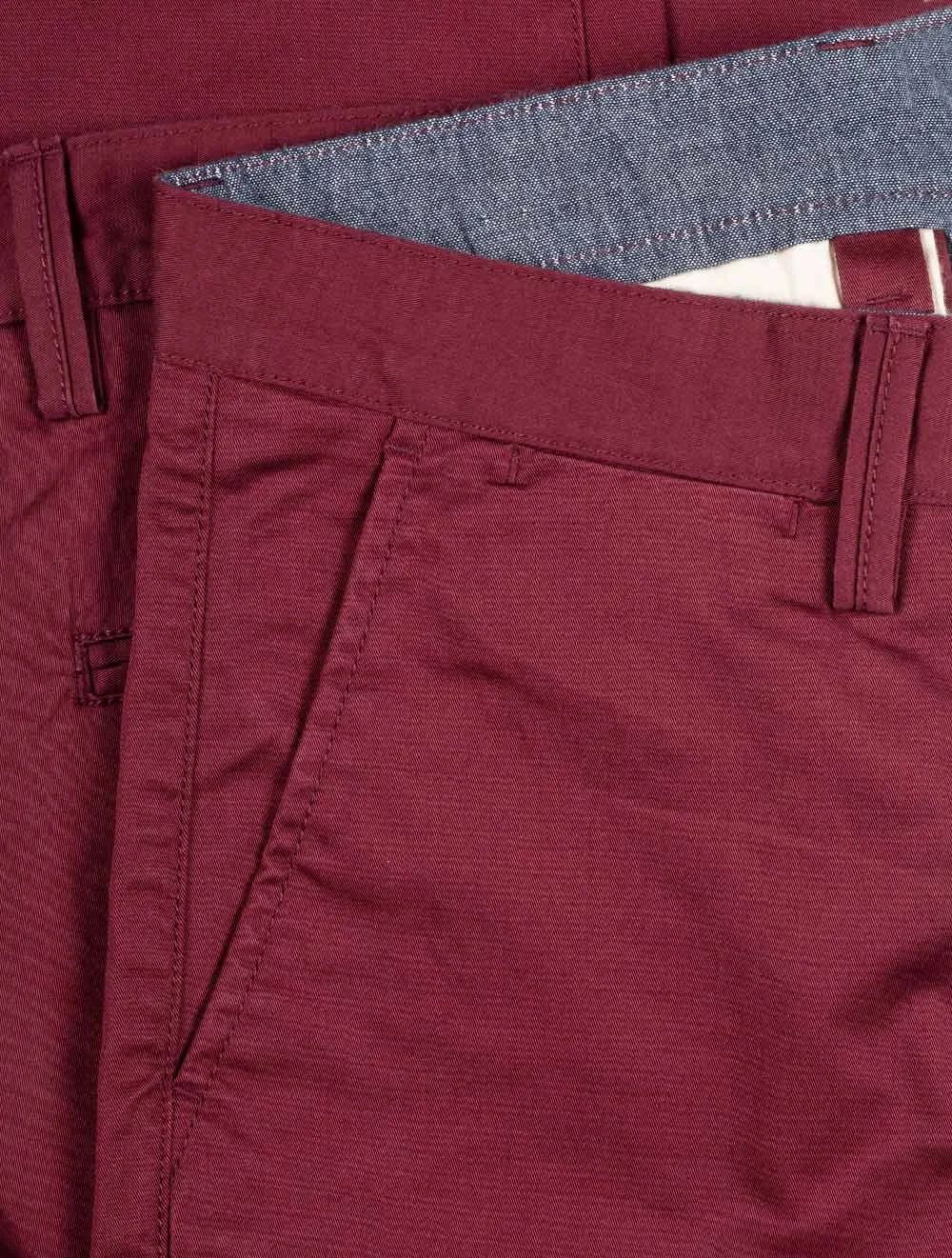 Slim Fit Twill Chinos Royal Port Red