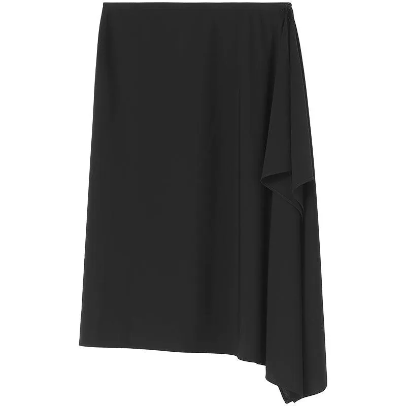 Triacetate A-line Knit Skirt