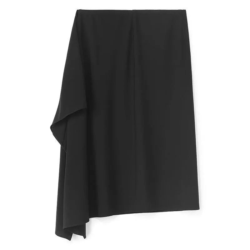 Triacetate A-line Knit Skirt