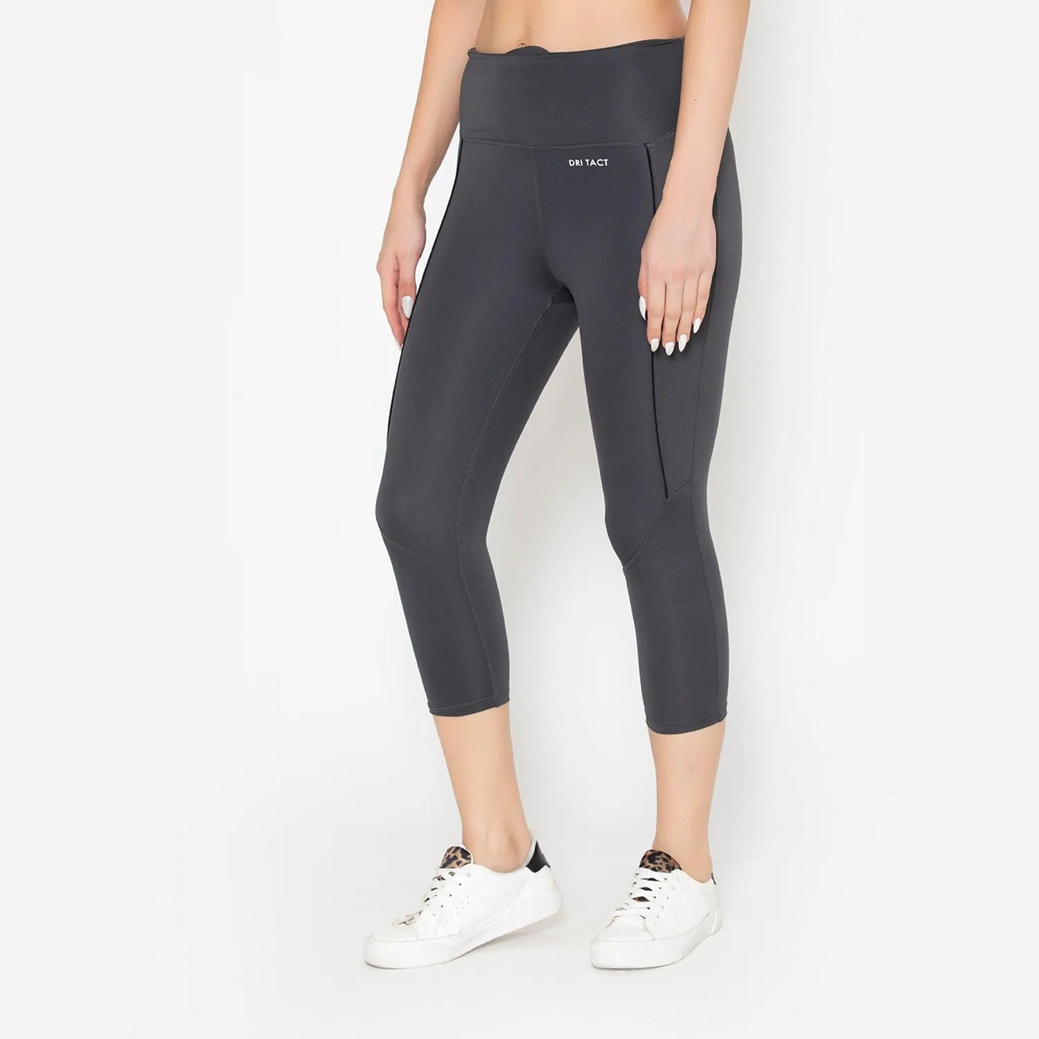 Women's Gym Capri - Grey