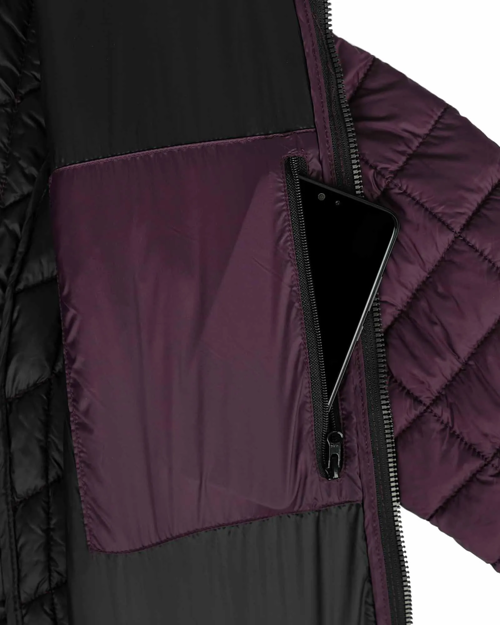 Women's Thermolite Long Hooded Puffer Jacket with 3 Pockets: 2.09 lbs 3000mm W/P index