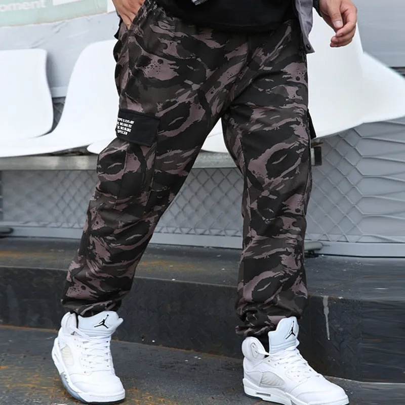 ZENGKER Loose Fit Camo Cargo Casual Joggers